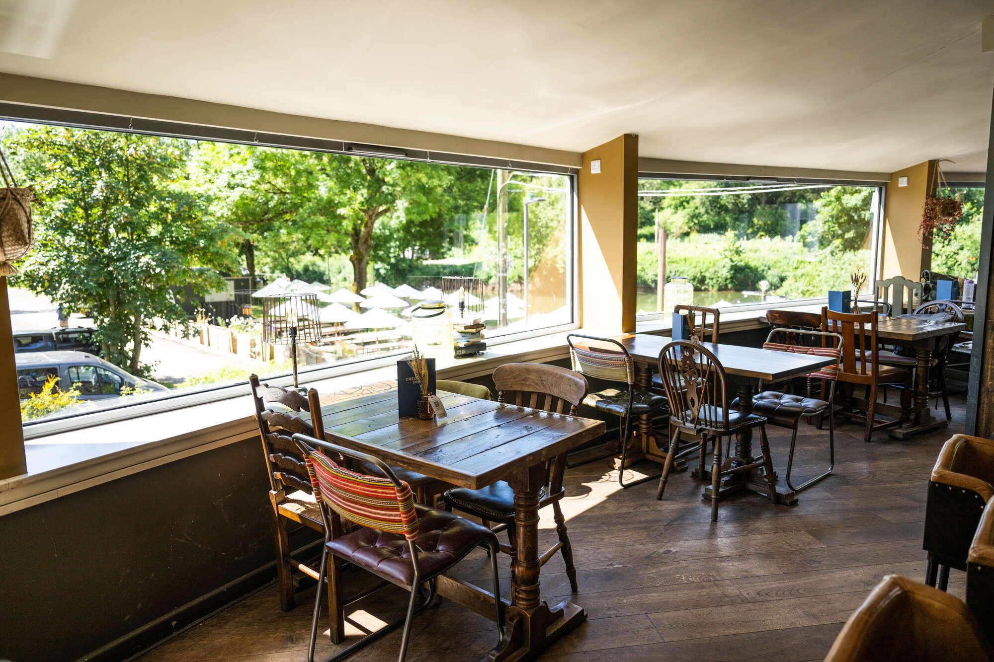 Beautiful interior overlooking the river avon